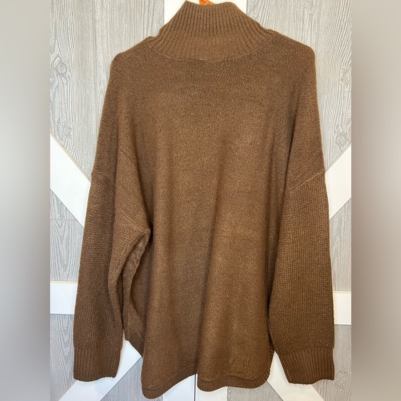 B12.05 NWT Tribal Mock Neck Jacquard Sweater (Plus Size) 1X • MSRP $98 - Picture 4 of 11